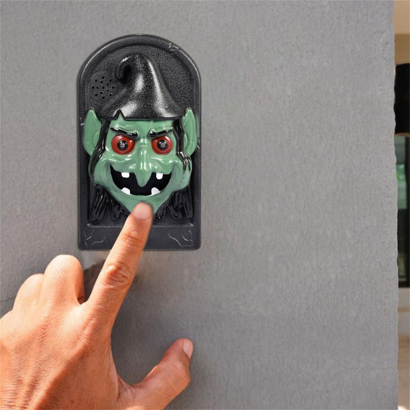 Corashan Room Decor,Halloween Doorbell Glowing Sounding Horror Props