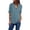 Light Blue Shirts, variant on CAIVO Women Ladies Button Loose Shirt Chiffon Zipper V-Neck Long Sleeve Plus Size Tops Summer Blouse Versatile Solid Color Back To School Dailywear