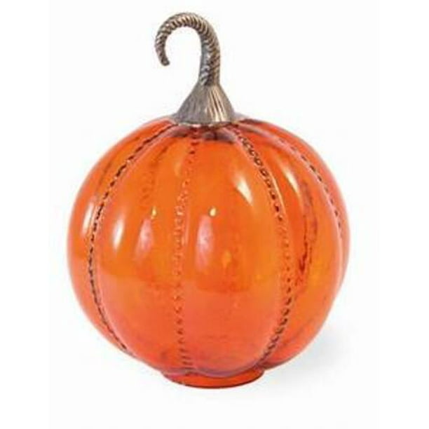 Orange Textured Glass Pumpkin - Walmart.com - Walmart.com