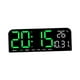 thumbnail image 4 of Reloj despertador Digital con configuración de alarma , reloj de mesa con luz ajustable de 4 niveles, pantalla LED para el hogar, estante, , Verde, 4 of 8