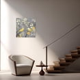 thumbnail image 5 of ZHONGYUTONG Bird Canvas Wall Art Grey and Yellow Pictures Love Birds Painting Birds on Tree Branches Poster for Bedroom Decor Framed (20.00" x 20.00"), 5 of 5