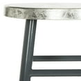 thumbnail image 6 of SAFAVIEH Kenzie Iron Silver Dipped 24" Counterstool, Grey, 6 of 7