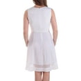 thumbnail image 2 of MAISON JULES $89 Womens New 1253 White Geometric Fit + Flare Dress 2XS B+B, 2 of 2