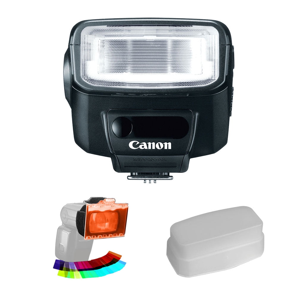 Canon Speedlite 270EX II with Vello EZFlip Gel Set & Bounce Dome