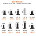 thumbnail image 6 of 500Pcs Universal Laptop Repair Screw Kit, Replacement M2 M2.5 M3 Screw Assortment Set Fit for All Computer, 6 of 7