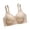 Beige, variant on Wireless Bras for Women No Underwire Seamless Full Coverage Comfort Push Up Bra V Neck Tshirt Bras, 38B/C-44B/C