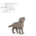 thumbnail image 4 of Simulation Wolf Action Figures Lifelike Wolf Cub Wild Animals Model Ornaments For Collection Kids Gifts, 4 of 7