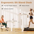 thumbnail image 6 of Costway 48'' x 30'' Electric Adjustable Standing up Desk Dual Motor w/ Controller, 6 of 11
