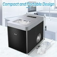 Countertop Ice Makers,26.5lbs in 24Hrs, 9 Cubes Ready in 8 Mins, Self