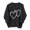 Black, variant on hotojiny Women's Valentine's Day Tops Fashion Heart Print Long Sleeve Loose Sweatshirts Casual Crewneck Soft Shirts