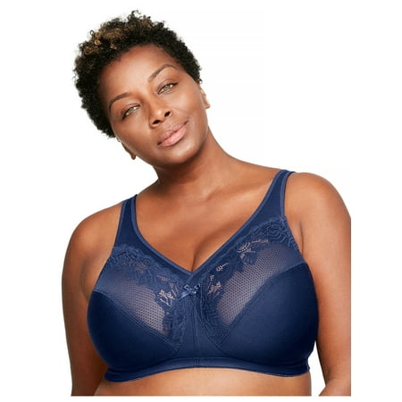 

Glamorise Full Figure Plus Size MagicLift Minimizer Bra Wirefree #1003