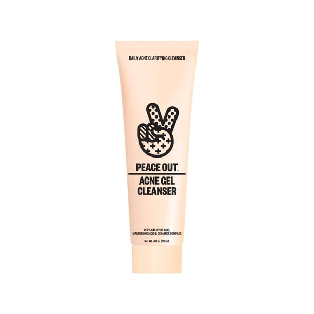 Gel limpiador para el acné PEACE OUT Skincare 120 ml con ácido salicílico