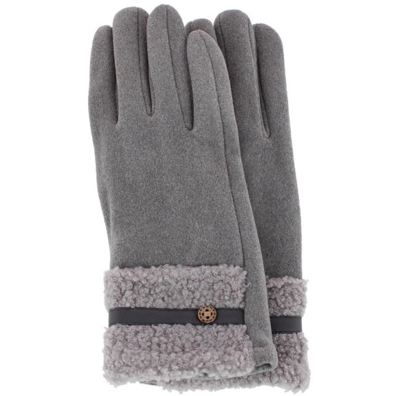 CTM Teddy Synthetic Fleece Touchscreen Winter Gloves (Women)