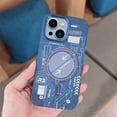 thumbnail image 3 of Compatible with iPhone 15 Luminous Case Glow in The Darkness Noctiluncent Fluorescent Case with Wireless Charging for Women Men Slim Soft Bumper Protector Shockproof Phone Cover, Blue, 3 of 13