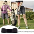 thumbnail image 5 of Golf Swing Trainer Golf Swing Arm Band Training Aid Motion Posture Correction Belt for Golf Beginner Wrist Hinge Swing Trainer Smooth Swing Correcting Tools Unisex, Black, 5 of 6