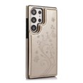 thumbnail image 6 of Compatible with Galaxy S23 Ultra Case Wallet with Card Holder,Embossed Butterfly Pattern PU Leather Double Magnetic Buttons Flip Shockproof Protective Cover for Samsung Galaxy S23 Ultra, Gold, 6 of 8