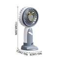 thumbnail image 4 of ICQOVD Desktop Fan Usb Rechargeable Handheld Mini Fan Hands Free Portable for Summer Outdoor Work Travel, 4 of 6