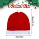 thumbnail image 3 of Fundas para reposacabezas de coche para sombrero de Navidad Pack extra grande de 2 Tela Festiva Roja Blanca No Tejida | Decoración de asientos automáticos para Navidad | 36x33cm | Instalación fácil,, 3 of 3