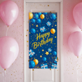 thumbnail image 6 of Blue and Gold Themed Happy Birthday Banner with Balloons Gifts and Stars Background Party Decoration Birthday Party Supplies Photography Props Backdrop Decor, 6 of 6