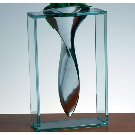 Fashion Badash Glass/Aluminum Elvis Vase (8 X 13) Made In China gm6101