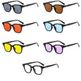 thumbnail image 3 of Gafas de sol de moda con montura pequeña y cuadrada cruzada, 3 of 4