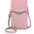 thumbnail image 1 of Bolso bandolera para teléfono celular para mujer - Bolso pequeño de cuero de PU Monedero para mujer con ranuras para tarjetas y cremallera y correa Sailing Electrónica, 1 of 6