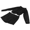 thumbnail image 3 of Traje de baño separado de manga larga para mujer, traje de baño negro de talle alto de poliéster, traje de baño de dos piezas para niñas y mujeres YUNYI BRAND Deportes, 3 of 8