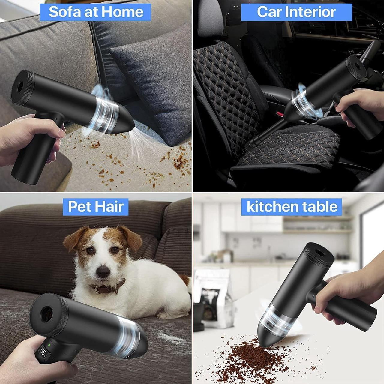 Giizhmy Compressed Air Duster Electric, Air Duster & Vacuum Cleaner 2 in 1 Rechargeable 7800mAh Cordless