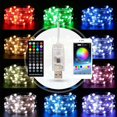 thumbnail image 3 of Árbol De Navidad 100Led Controlado Por Aplicación Tira De Luces De Navidad Luces De Cadena De Bluetooth Luz De Cadena De Alambre De Cobre Luces De Tira De Navidad Minnieouse HA042456-02, 3 of 6