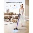 thumbnail image 2 of Aspiradora inalámbrica INTETURE de 450 W y 40 kPa para el hogar, autonomía máxima de 55 minutos, antienredos y pantalla táctil, ligera, para suelos de madera, alfombras y pelo de mascotas., 2 of 5