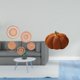 thumbnail image 2 of Encantadora pared de calabazas de ratán para dormitorio, pasillo, salón de té, porche o cafetería. Adornos tejidos únicos y cojín para sofá., 2 of 8