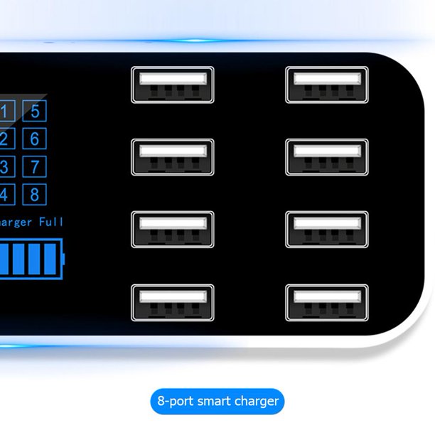 8 Ports USB Mobile Phone Chargers 12-24V Car Charging Station Hub Adapter Sywqhk Para estrenar