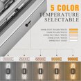 thumbnail image 3 of 31" Chrome LED Vanity Light LED Bathroom Wall Light Over Mirror 5CCT(3000K/3800K/4500K/5200K/6000K) Modern Dimmable Bathroom Wall Lamp Picture Lighting, 3 of 6