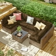 thumbnail image 6 of Kimunuk 14 Pcs Outdoor Slipcovers for Cushion, Replacement Outdoor Patio Cushion Covers with 3 Size, Waterproof and Zippered, Fit for Outdoor Furniture, Patio Sofa Couch, Covers Only, Chocolate, 6 of 6