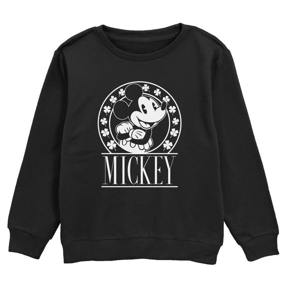 Boy's Mickey & Friends Shamrock Circle  Sweatshirt