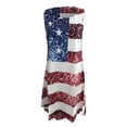 thumbnail image 4 of EQWLJWE Robes pour Femmes Robes pour Femmes 2023 Femmes Indépendant Col Rond Robe à Manches Courtes Impression Numérique Ample Jupe Trapèze, 4 of 5