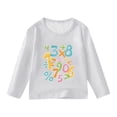 thumbnail image 4 of JAJAHO Girls Graphic Tees Long Sleeve Number Printed Loose Fit Crew Neck T Shirt Kids Fall Clothes 3-14Y, 4 of 4