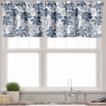 thumbnail image 3 of Ambesonne Floral Valance & Curtain, Pastel Colors with Leaves, 55"x45", Pale Grey Slate Blue, 3 of 7