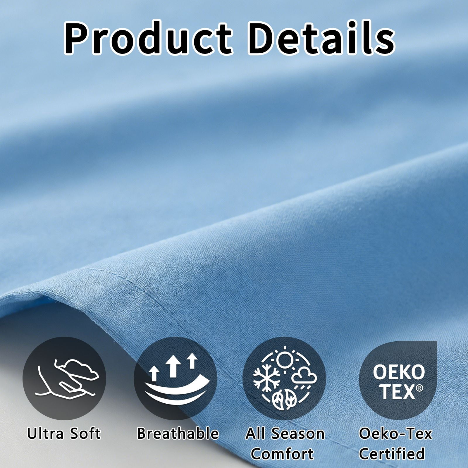 4Pcs Ultra-Soft 85g Sheet and Pillowcase Set, Soft Solid Color, Machine Washable, Suitable For All Seasons, Christmas Comfortable Bedding Set, Available For Single, Double, King, and Queen Beds