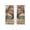 Brown Sage Green, variant on Texas Star Vintage Sheer Curtains 96 Inch Length 2 Panels Set Window Treatments, Berry Burnt Orange Brown Wooden Rod Pocket Semi Curtains for Living Room/Bedroom/Kitchen Décor, 104"W x 96"L