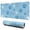 Blue Dog Paw-1, variant on Long Mouse Pads for Desk,Boston Terrier Dog and Flower Florals Desk Mats on Top Of Desks, Desk Mouse Pad Extra Large with 3mm Non-Slip Base and Stitched Edge for Gaming,Office,Work,Home 31.5"x11.8"
