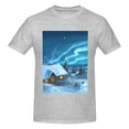 thumbnail image 4 of Bingfone Mountain Cottage In Snow Men'S Loose Fit Short-Sleeve Pocket T-Shirt, 4 of 7