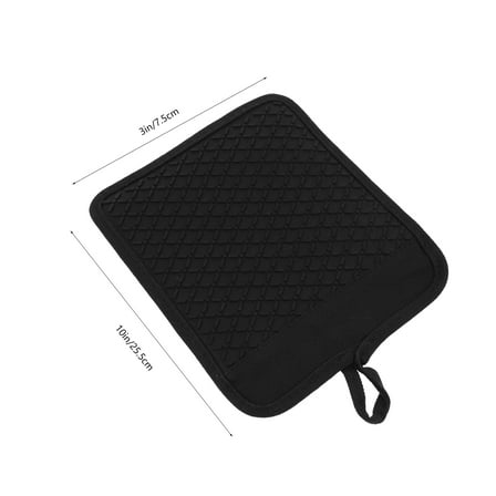 LITINKIMI Heat Resistant Pot Holders Silicone Black 1Pcs 10x3in