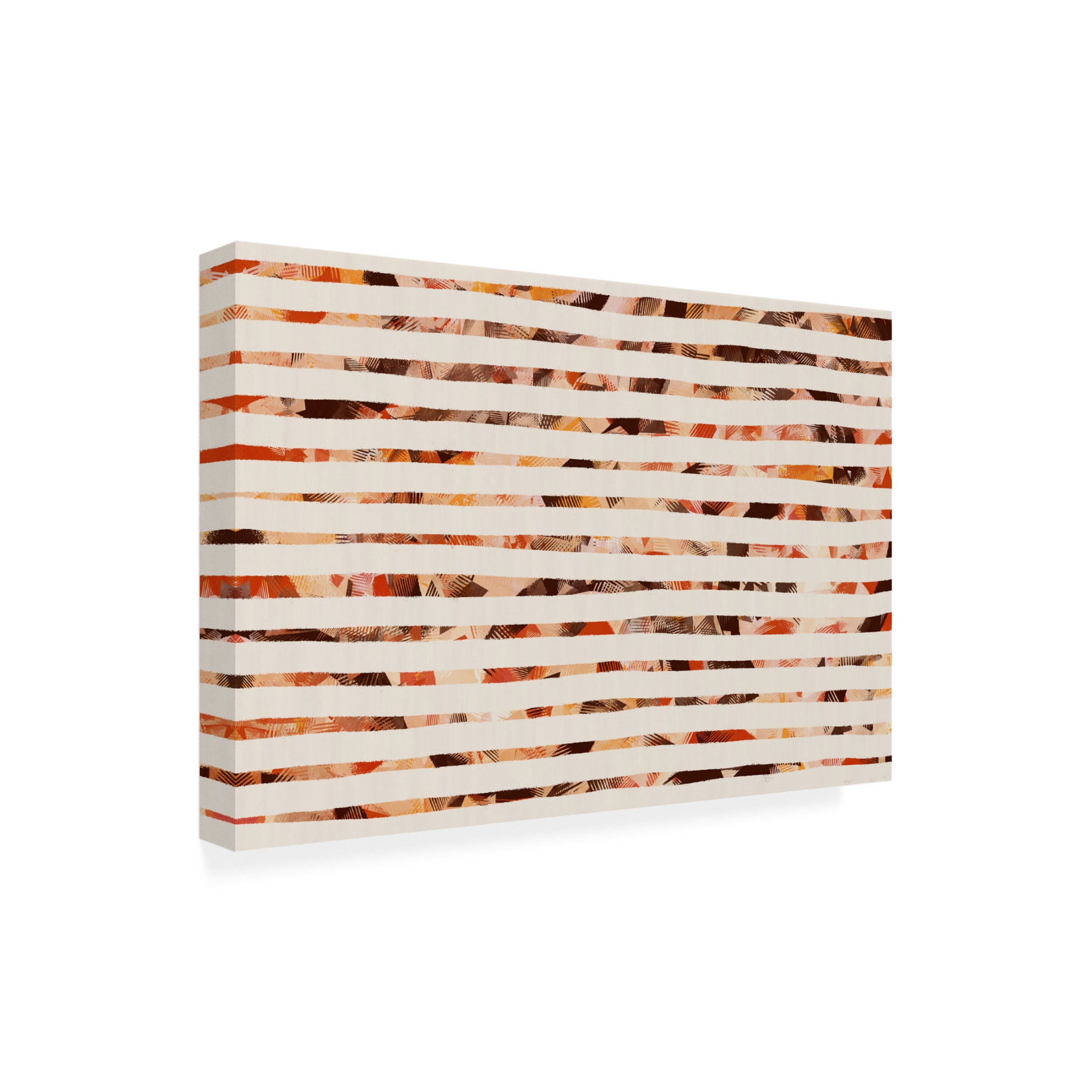Canvas Wall Art - Treechild 'Stripes and Pattern' Wall Art for Living Room, Bedroom, or Office D?cor by Trademark Fine Art - 47 x 30 Inches