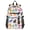 Dogs and Paw, variant on JIALIOU 14" Laptop Backpack Waterproof Airline Approved Stylish Casual Daypack for Travel Business College Work, Cartoon Dinosaurs Leaves