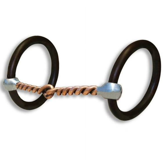 Professional Choice Bob Avila Copper Twist Mouth Snaffle Horse Bit