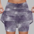 thumbnail image 2 of TTUHYWXI Women's Athletic Skorts Lightweight Golf Skirts Inner Shorts Pocket Tennis Workout Sports Pickleball Skort (Light Purple, XXL), 2 of 4