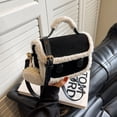thumbnail image 4 of Bolso bandolera para mujer, bolso informal vintage con monedero, bolso cuadrado, 4 of 9