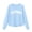 Sky Blue, variant on Tiijoy Toddler Girls Lightweight Sweatshirt California Print Pullover Sweatshirt, Sizes 3-4T