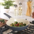 thumbnail image 4 of Oster Rooney 12 Inch Ceramic Nonstick Cast Aluminum Frying Pan in Grey, 4 of 4
